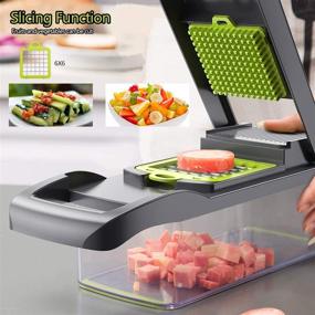 img 2 attached to 🔪 DINGXI Vegetable Chopper: Efficient Vegetable Cutter, Food Chopper, Veggie Chopper, Onion Chopper, and Slicer