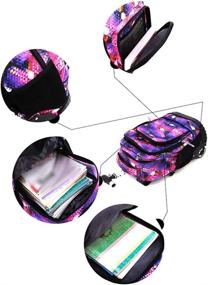 img 2 attached to Рюкзак на колесиках Багаж для скалолазания Bookbag