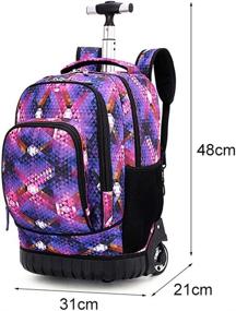 img 3 attached to Рюкзак на колесиках Багаж для скалолазания Bookbag