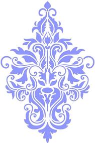 img 4 attached to Damask Stencil Reusable Scrapbook Furniture Scrapbooking & Stamping