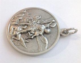 img 2 attached to Saint Michael Archangel Silver Medal