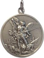 saint michael archangel silver medal logo