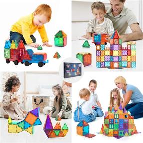 img 1 attached to 🧱 VegCow Magnetic Tiles Set - 60Pcs
