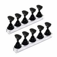 💅 10pcs magnetic nail stand set: ideal for press on, acrylic & fake nails display & practice at salon and home diy logo