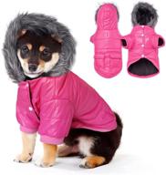 🐶 winter dog coat: puppy jacket with waterproof hoodie and windproof snowsuit for cats - enjoy the winter! логотип