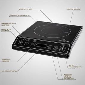 img 3 attached to Duxtop 1800W Black Portable Induction Cooktop Burner - Countertop Option 9100MC/BT-M20B