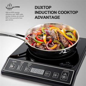 img 1 attached to Duxtop 1800W Black Portable Induction Cooktop Burner - Countertop Option 9100MC/BT-M20B