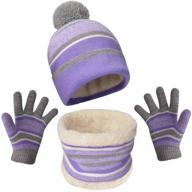 🧣 winter beanie thermal fleece toddler boys' accessories: warm essentials for cold weather! logo