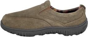 img 3 attached to Туфли из замши Clarks мужские домашние SAB30194A - идеальны для мокасин и резиновых туфель