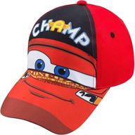 🧒 disney boys lightning mcqueen cars toddler baseball cap - ages 2-4 logo