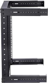 img 1 attached to 🔧 TECHTOO 12U Open Frame Wall Mount Rack | Adjustable Depth 19 Inch Server Equipment Rack | Heavy Duty Patch Panel Bracket | Network Equipment Rack (12U)