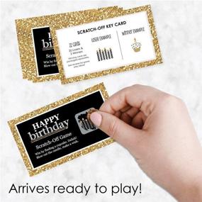 img 3 attached to 🎉 Adult Happy Birthday Gold Party Game Scratch Off Cards - 22 Count by Big Dot of Happiness