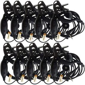 img 4 attached to 🎧 10 Pack of Lsgoodcare 2.5MM 1 Pin Clip-Ear Earpiece Headset with PTT and Mic, Compatible for Motorola Talkabout 2 Two Way Radio MH230R MR350R MS350R MT350R Walkie Talkie