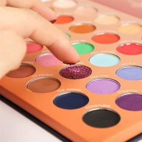 img 1 attached to 💄 JASSINS 35 Colors Eyeshadow Palette: Highly Pigmented, Glittery, Matte, and Shimmery Shades - Sweatproof, Waterproof, and Long-Lasting Eye Makeup
