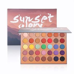 img 4 attached to 💄 JASSINS 35 Colors Eyeshadow Palette: Highly Pigmented, Glittery, Matte, and Shimmery Shades - Sweatproof, Waterproof, and Long-Lasting Eye Makeup