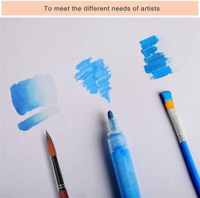 img 1 attached to Superise 45 Sheets Painting Paper: Premium 8K Watercolor Paper, 160 GSM, White Blank 39x27cm Art Paper for Finger Painting