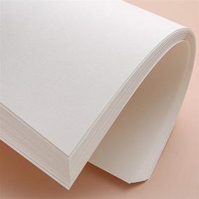 img 2 attached to Superise 45 Sheets Painting Paper: Premium 8K Watercolor Paper, 160 GSM, White Blank 39x27cm Art Paper for Finger Painting