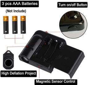 img 2 attached to 🚗 Chevy Car Door LED Projector Light - Door Shadow Light Accessories, Wireless & Easy Install, Strong Adhesive (2 pcs)