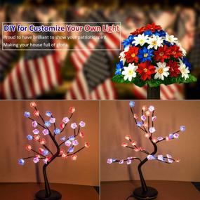 img 1 attached to Multicolor Cherry Blossom Tree Lights: 18 Inch 36 LED Bonsai Tree Lights – Remote Control Night Lights for Bedroom, Living Room, and Festival Table Decor – Ideal Gifts for Women and Teen Girls