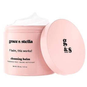 img 3 attached to 🌿 Grace and Stella F-balm Cleansing Balm (125ml) - Effective Makeup Remover for All Skin Types - Fragrance Free, Vegan