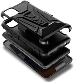 img 1 attached to NZND Protector Kickstand Protective Shockproof Cell Phones & Accessories and Cases, Holsters & Clips