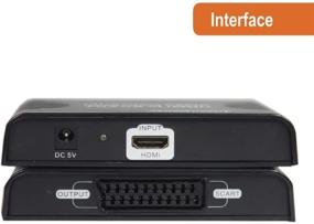 img 3 attached to 📺 J-Tech Digital JTD-HDMI-SCART Премиум Качество HDMI в SCART Видео Конвертер Адаптер Downscaler для SCART ТВ Проектор HDMI1.3 HDCP - 1080p