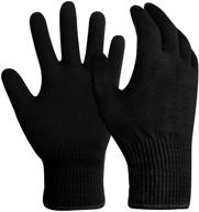 🧤 evridwear merino wool string knit liner gloves: ultimate warmth for men and women - available in 4 sizes and colors логотип