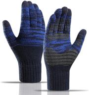 winter gloves with non-slip fleece 🧤 screen – men's accessory for enhanced grip logo