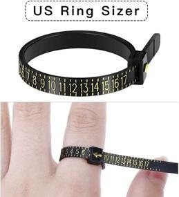 img 1 attached to Accurate and Easy-to-Use Ring Sizer Measuring Set for Precise Jewelry Sizing: Reusable Finger Size Gauge and Tools in USA Ring Sizes 1-17
