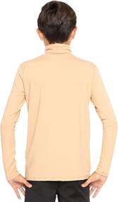 img 2 attached to Comfort and Style: Oh So Soft Boy's Long Sleeve Poly Spandex Turtleneck for Ultimate Comfort