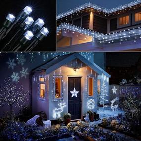 img 1 attached to Solar Christmas Lights Color Changing, 72ft 200 LED White and Multi Color Christmas Tree Lights, Waterproof 11 Lighting Modes Outdoor Christmas String Lights for Yard, Garden, Holiday Decor - Enhanced SEO