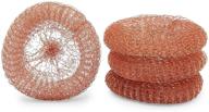 🧼 farmlyn creek copper dish cleaning scrubbers, kitchen sponge pads for washing dishes (4 pack) logo