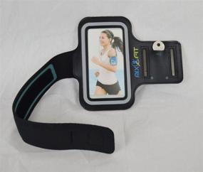 img 3 attached to 📱 Mixxfit Adjustable Armband Case for Android Google and iPhone - Fits 6.5" x 4" Devices in Black