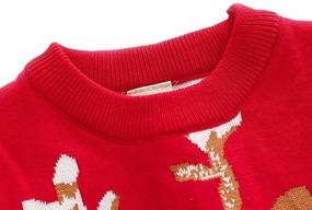 img 2 attached to 🦌 Ilavsun Toddler Boy Girl Ugly Christmas Sweater - Double Layer Knitted Funny Deer Xmas Pullover Sweater