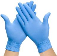 cathery 100 pieces disposable nitrile gloves: powder-free, non-vinyl latex gloves for medical industry, home, kitchen, cleaning logo