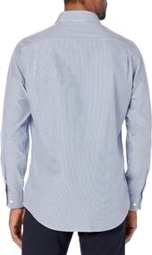 img 3 attached to Stylish Men's Clothing: Buttoned Tailored Spread Collar Pattern Non-Iron Shirts