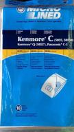 👜 dvc micro-lined paper bags - compatible with kenmore type c, q, 50104 and more - 2-ply filtration, trapping 99.7% of airborne allergens - ideal choice for allergy sufferers - made in the usa - pack of 10 логотип