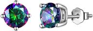 aurora tears mystic topaz earrings minimalist logo