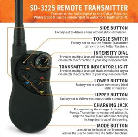 img 3 attached to SportDOG Brand HoundHunter 3225 Remote Trainer - Long-Range Rechargeable, Waterproof Multi Dog Training Collar with Audible Tone, Gentle Vibration, and Static Stimulation