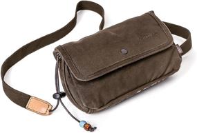 img 1 attached to Gootium Canvas Small Crossbody Purse - 👜 Flap Shoulder Bag: Your Daily Essentials Pouch with Style