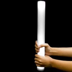 img 1 attached to 💡 6 Pack of LED Supreme Foam Stick Batons - Illuminate Weddings, Concerts, and Parties - White