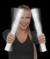 💡 6 pack of led supreme foam stick batons - illuminate weddings, concerts, and parties - white логотип