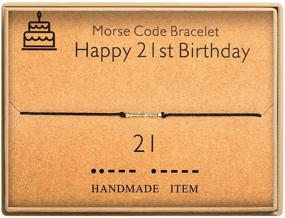 img 4 attached to Sparkling Happy Birthday Bracelet: Stunning Plated Jewelry for Girls' Special Day