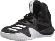🏀 stylish and dynamic: adidas crazy basketball black light girls' shoes logo