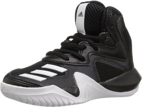 img 4 attached to 🏀 Stylish and Dynamic: Adidas Crazy Basketball Black Light Girls' Shoes