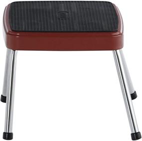 img 1 attached to COSCO Stylish Retro Step Stool - Red, One Pack - A Perfect Blend of Nostalgia and Functionality