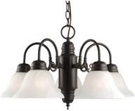 💡 stunning 5 light chandelier: design house 514455 millbridge in elegant oil rubbed bronze finish logo