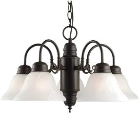 img 3 attached to 💡 Stunning 5 Light Chandelier: Design House 514455 Millbridge in Elegant Oil Rubbed Bronze Finish