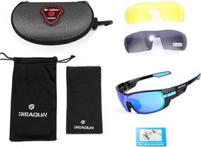 img 1 attached to Enhance Your Cycling Experience with Polarized Sports Sunglasses for Men and Women