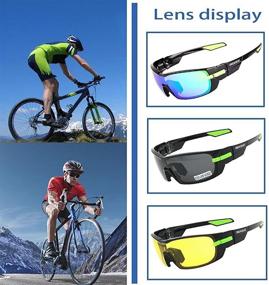 img 3 attached to Enhance Your Cycling Experience with Polarized Sports Sunglasses for Men and Women